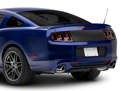 RTR Decklid Panel; Matte Black (10-14 Mustang)