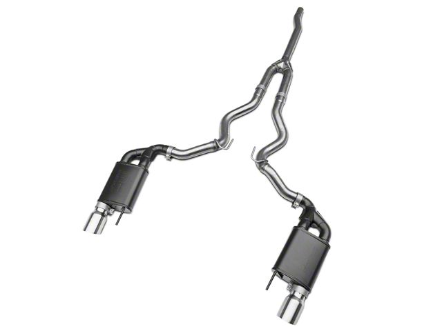 RTR Tactical Performance Street Spec Cat-Back Exhaust w/ Polished Tips (15-22 Mustang EcoBoost w/o Active Exhaust)