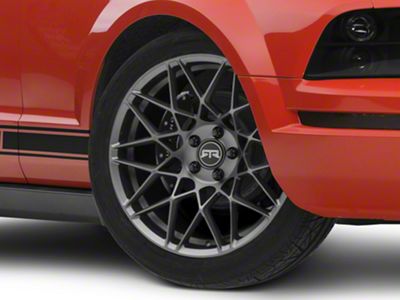 RTR Tech Mesh Satin Charcoal Wheel; 19x9.5 (05-09 Mustang GT, V6)