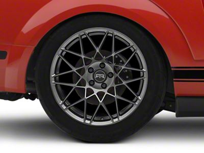 RTR Tech Mesh Satin Charcoal Wheel; Rear Only; 19x10.5 (05-09 Mustang)