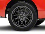 RTR Tech Mesh Satin Charcoal Wheel; Rear Only; 19x10.5; 45mm Offset (15-23 Mustang GT, EcoBoost, V6)