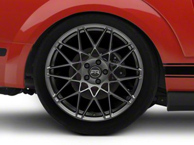 RTR Tech Mesh Satin Charcoal Wheel; Rear Only; 20x10.5 (05-09 Mustang)
