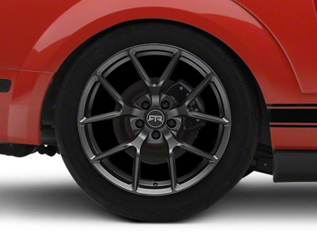 RTR Tech 5 Satin Charcoal Wheel; Rear Only; 19x10.5 (05-09 Mustang)