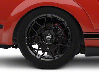 RTR Tech 7 Gloss Black Wheel; Rear Only; 19x10.5 (05-09 Mustang)