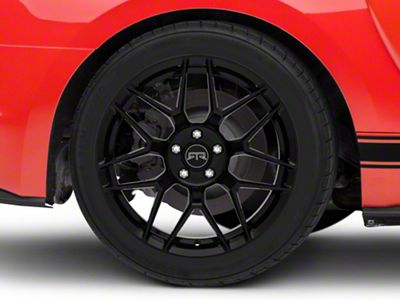 RTR Tech 7 Gloss Black Wheel; Rear Only; 19x10.5 (15-23 Mustang GT, EcoBoost, V6)