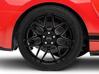 RTR Tech 7 Gloss Black Wheel; Rear Only; 20x10.5 (15-23 Mustang GT, EcoBoost, V6)