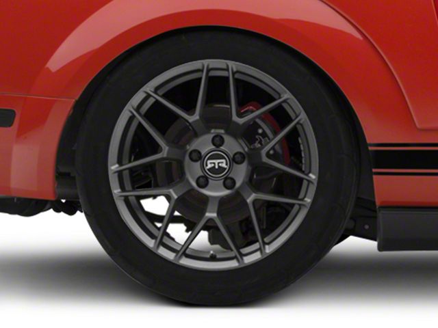 RTR Tech 7 Satin Charcoal Wheel; Rear Only; 19x10.5 (05-09 Mustang)