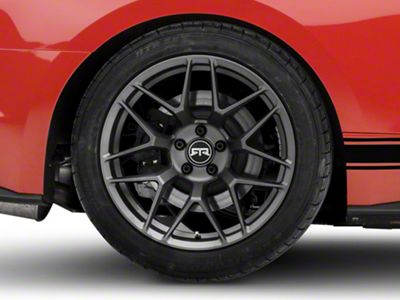 RTR Tech 7 Satin Charcoal Wheel; Rear Only; 19x10.5; 45mm Offset (15-23 Mustang GT, EcoBoost, V6)