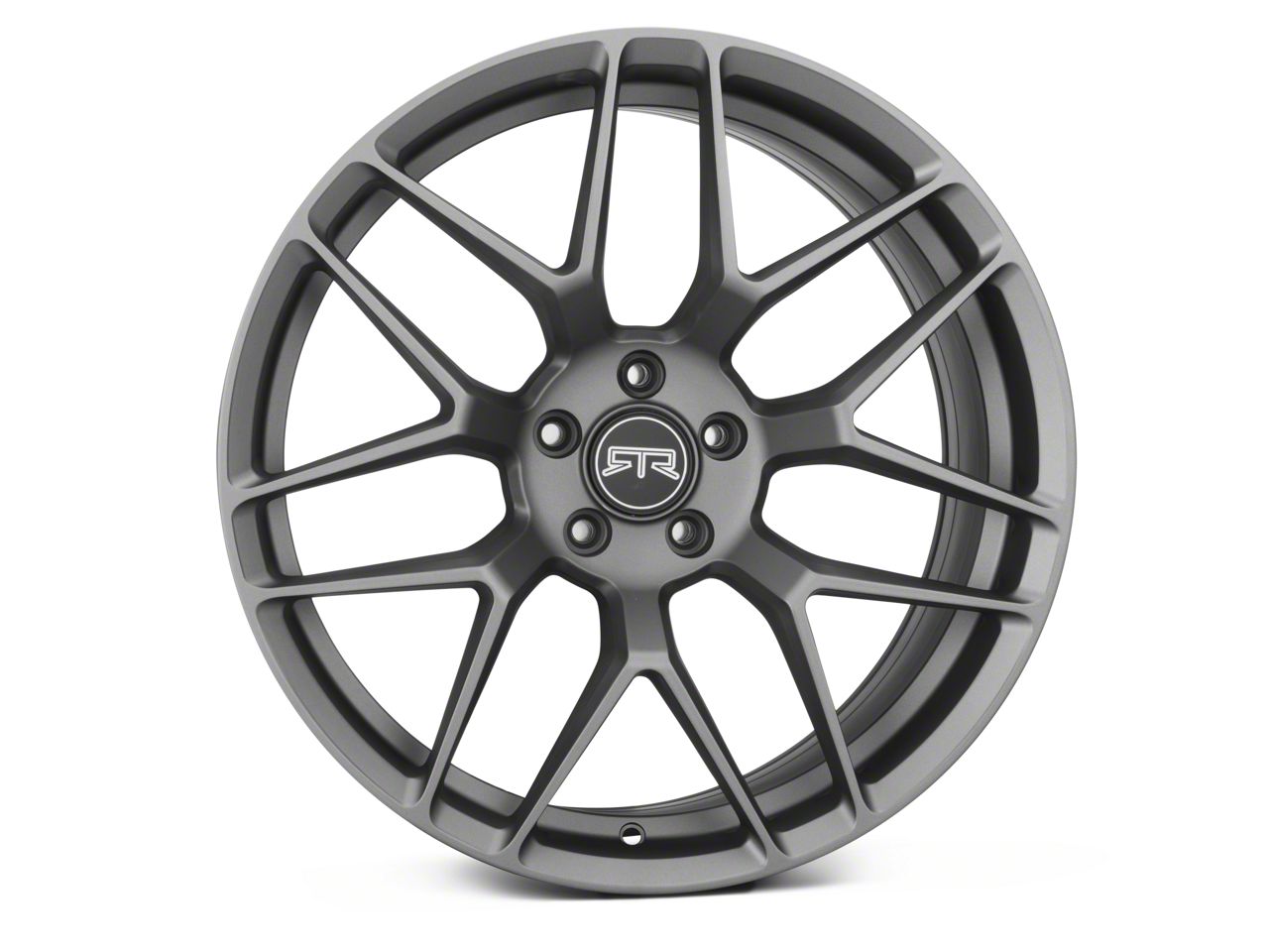 RTR Mustang Tech 7 Satin Charcoal Wheel; Rear Only; 20x10.5