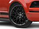 Staggered RTR Tech Mesh Gloss Black Wheel and NITTO INVO Tire Kit; 20x9.5/10.5 (05-14 Mustang GT w/o Performance Pack, V6)