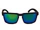 RTR VGRJ Signature Sunglasses; Black/Green Triangles