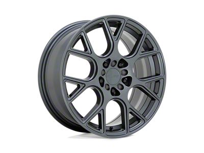 RUFF Drift Gloss Gunmetal Wheel; 17x7.5; 38mm Offset (05-09 Mustang GT, V6)