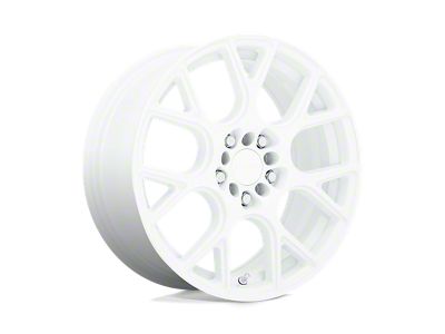 RUFF Drift Gloss White Wheel; 17x7.5; 38mm Offset (05-09 Mustang GT, V6)