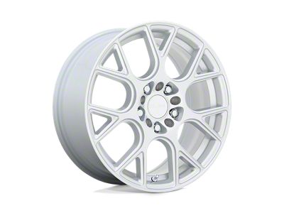 RUFF Drift Silver Wheel; 18x8; 38mm Offset (05-09 Mustang GT, V6)