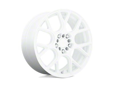 RUFF Drift Gloss White Wheel; 18x8; 38mm Offset (10-14 Mustang GT w/o Performance Pack, V6)