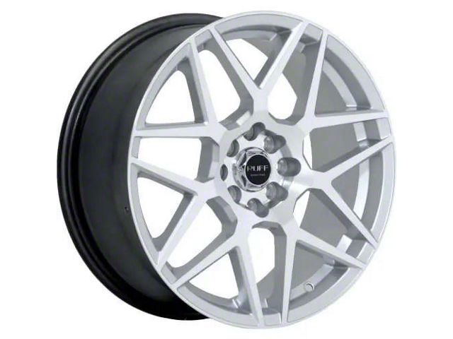 RUFF Mustang R351 Silver with Machined Face Wheel; 18x8; 40mm Offset ...