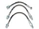 Russell Stainless Steel Braided Brake Line Kit; Front and Rear (79-86 Mustang)