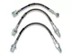 Russell Stainless Steel Braided Brake Line Kit; Front and Rear (79-86 Mustang)