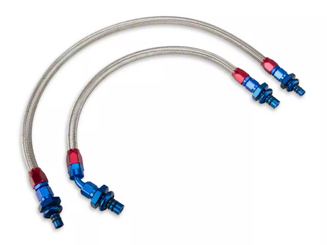 Russell Stainless Steel; AN Fuel Line Kit (87-93 5.0L Mustang)