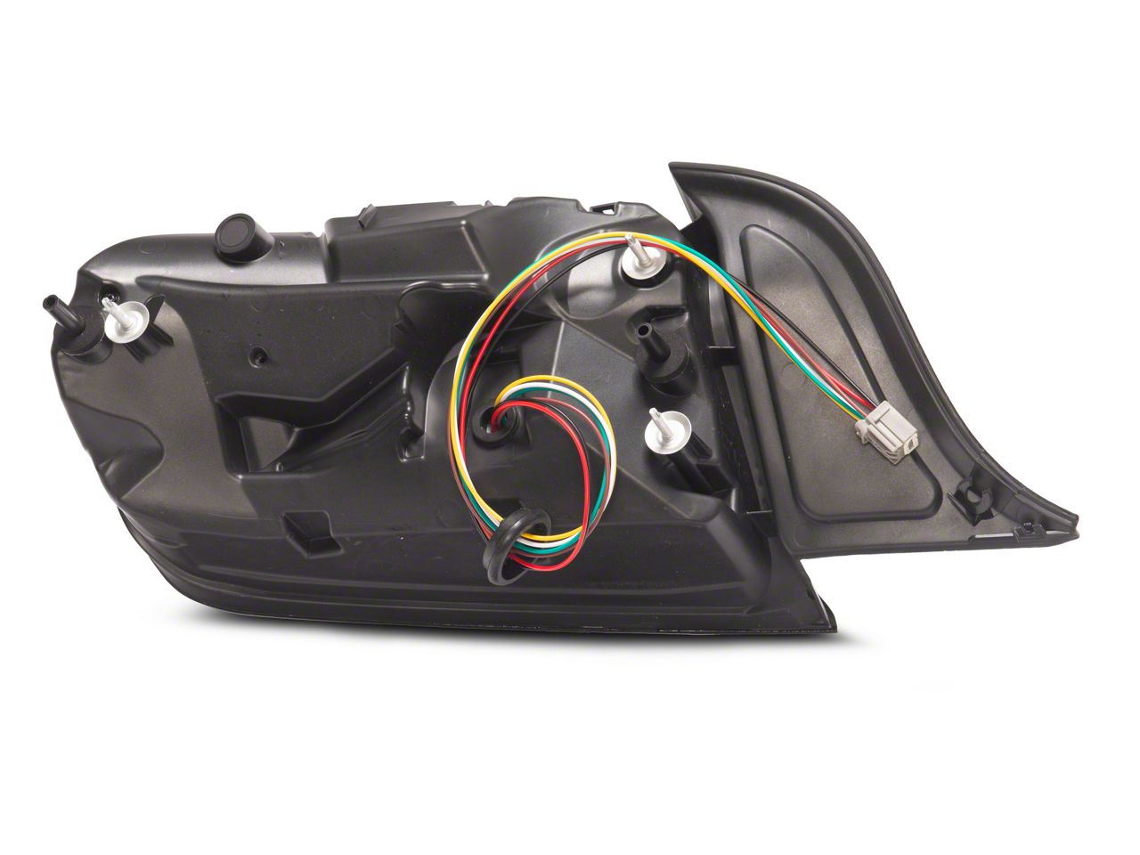 S550 Euros Mustang 2018 Style Tail Lights with Red Sequence; Black