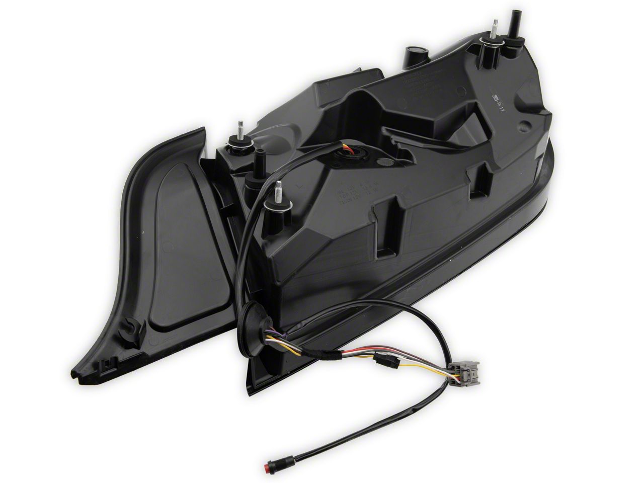 S550 Euros Mustang 2024 Style RGB Tail Lights; Black Housing; Clear