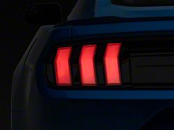 S550 Euros 2024 Style Tail Lights; Black Housing; Clear Lens (15-23 Mustang)