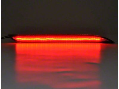 S550 Euros Rear LED Reflectors; Red Lens (15-17 Mustang)