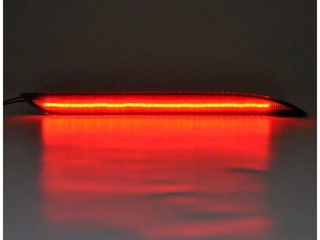 S550 Euros Rear LED Reflectors; Red Lens (15-17 Mustang)