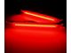 S550 Euros Rear Side Marker Lights; White LED; Red Lens (15-23 Mustang)