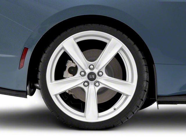 Saleen Secca Flo-Form Silver Wheel; Rear Only; 20x10 (2024 Mustang)