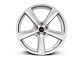 Saleen Secca Flo-Form Silver Wheel; Rear Only; 20x10 (2024 Mustang)