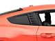 Saleen Quarter Window Louvers; Matte Black (15-23 Mustang Fastback)