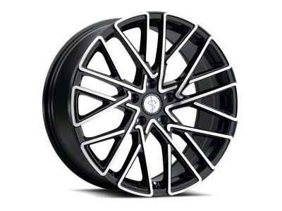Sapphire Luxury Alloys SX02 Gloss Black with Machined Face Wheel; 20x9; 35mm Offset (10-15 Camaro, Excluding Z/28)