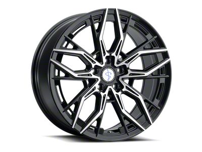 Sapphire Luxury Alloys SX07 Gloss Black with Machined Face Wheel; 20x9; 35mm Offset (16-24 Camaro)