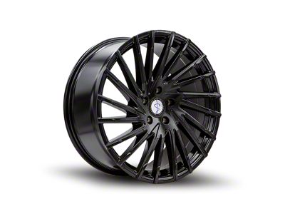 Sapphire Luxury Alloys SX06 Gloss Black Wheel; 22x9; 20mm Offset (08-23 RWD Challenger, Excluding Widebody)