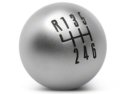 SpeedForm Modern Billet Retro Style 6-Speed Shift Knob; Satin (11-14 Mustang GT, V6)