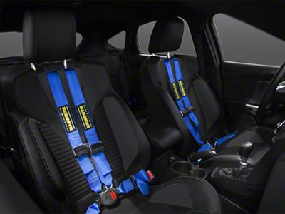 Schroth QuickFit Pro Harness; Blue (05-17 Mustang)