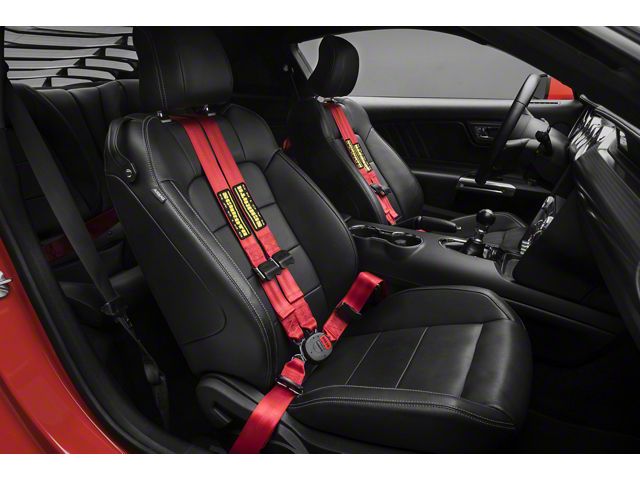 Schroth QuickFit Pro Harness; Red (05-17 Mustang)