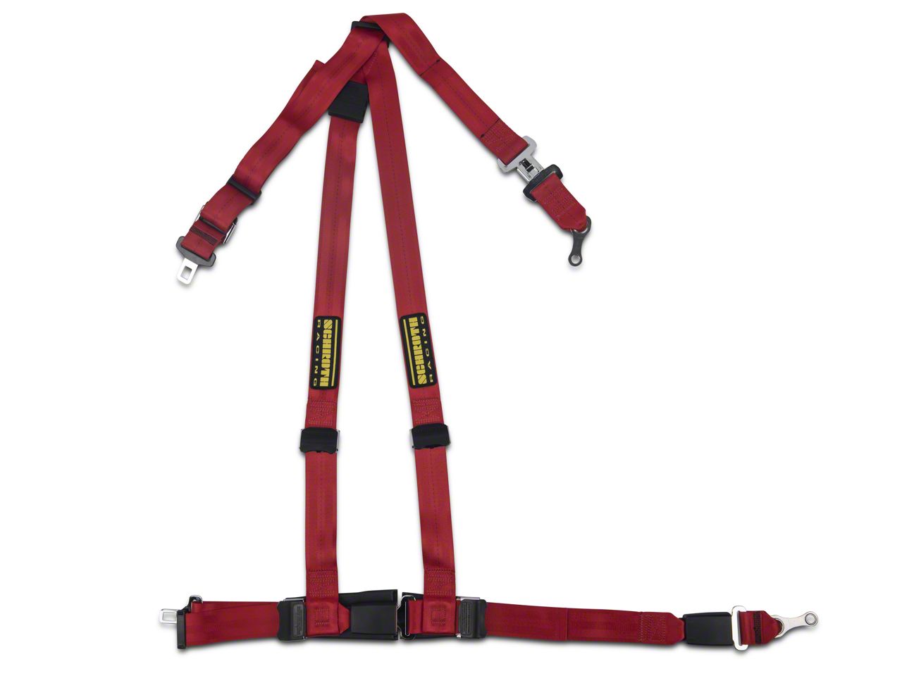 Schroth Mustang QuickFit Harness; Red 389994 (05-17 Mustang