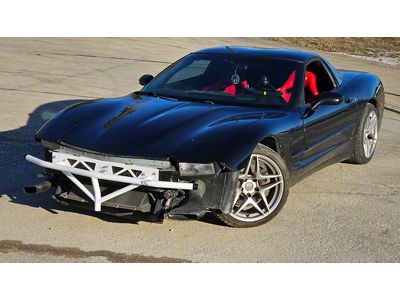 Synergy Race Development Front Bash Bar; Raw (97-04 Corvette C5)