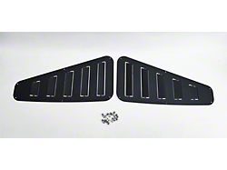 Synergy Race Development Race Quarter Windows; Textured Black (05-09 Mustang Coupe)
