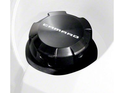 Drake Muscle Cars Billet Aluminum Oil Cap Cover; Black (10-15 Camaro)