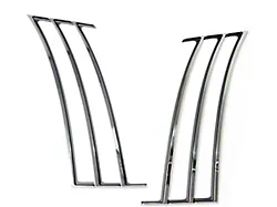 Drake Muscle Cars Quarter Panel Trim; Chrome (10-15 Camaro)