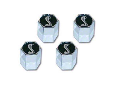 Scott Drake Valve Stem Caps with Tiffany Snake Logo (Universal; Some Adaptation May Be Required)