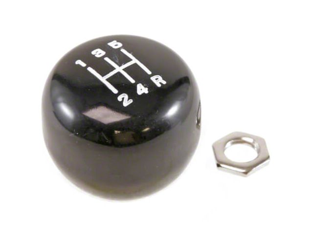 Drake Muscle Cars 1967 Style 5-Speed Shift Knob; Black (85-93 Mustang Convertible)