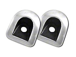 Drake Muscle Cars Aluminum Door Lock Grommets; Brushed (05-14 Mustang)