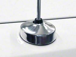 Drake Muscle Cars Antenna Base Cover; Chrome (05-09 Mustang)