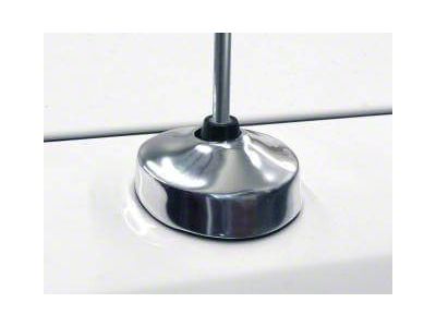 Drake Muscle Cars Antenna Base Cover; Chrome (05-09 Mustang)