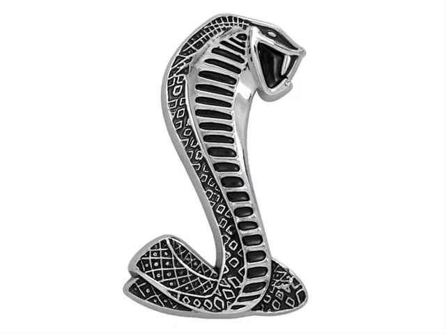 Drake Muscle Cars Cobra Emblem; Passenger Side (Universal; Some Adaptation May Be Required)