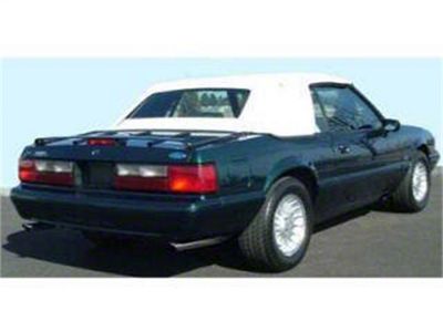 Drake Muscle Cars Convertible Top with Glass Window; White (91-93 Mustang Convertible)